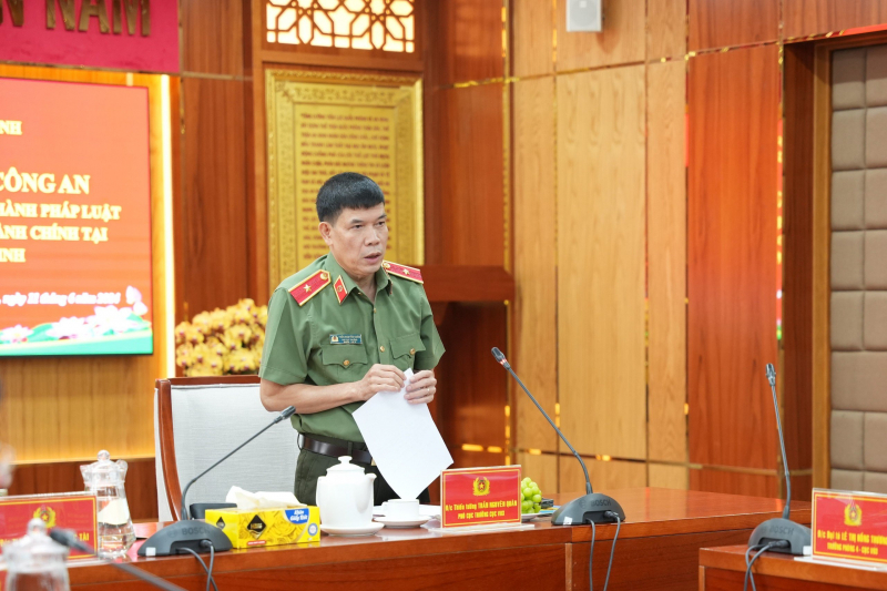 Bộ Công an kiểm tra công tác thi hành pháp luật tại Công an TP Hồ Chí Minh -0