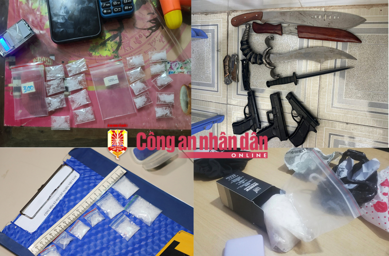 Triệt phá 2 vụ ma túy, phát hiện ổ vũ khí nóng -1