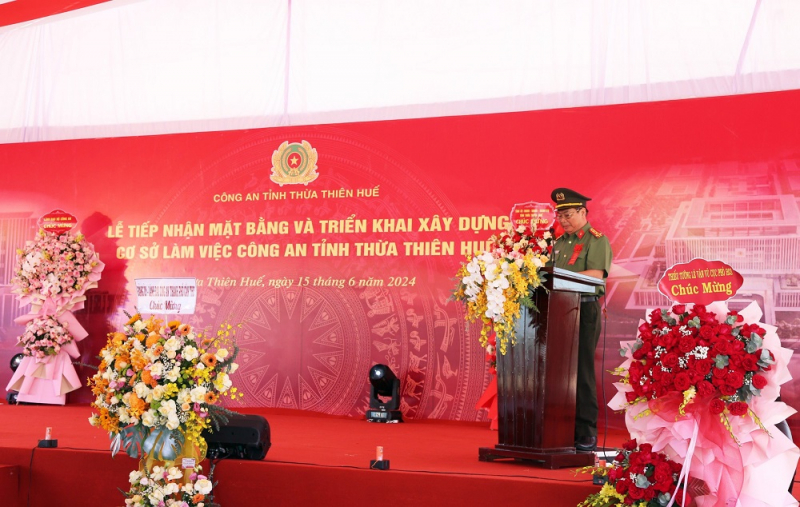 Lễ tiếp nhận mặt bằng và triển khai xây dựng cơ sở làm việc Công an tỉnh Thừa Thiên Huế -0