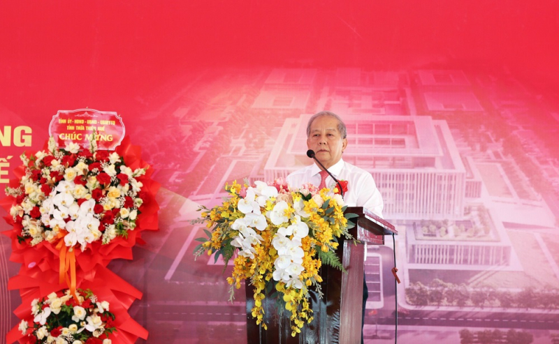 Lễ tiếp nhận mặt bằng và triển khai xây dựng cơ sở làm việc Công an tỉnh Thừa Thiên Huế -0