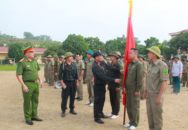 Sẵn sàng cho Lễ ra mắt lực lượng tham gia bảo vệ ANTT ở cơ sở tại Bắc Kạn -0