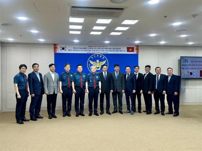 HCMC Police Department seeks to cooperation with RoK Busan Metropolitan Police Agency -0