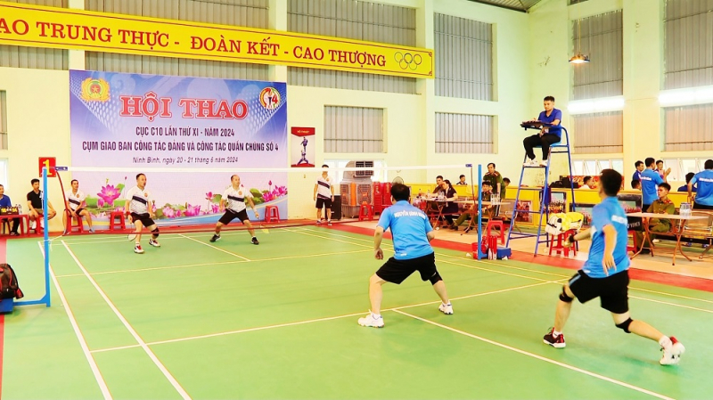 Hội thao giao ban Cụm Công tác đảng và công tác quần chúng số 4 năm 2024 tại Trại giam Ninh Khánh, tỉnh Ninh Bình -0