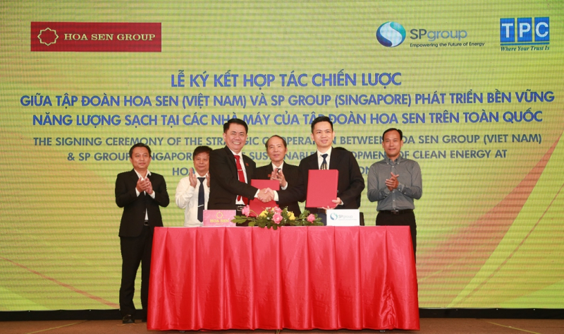 Tập đoàn Hoa Sen và Sp Group hợp tác phát triển bền vững năng lượng sạch -0
