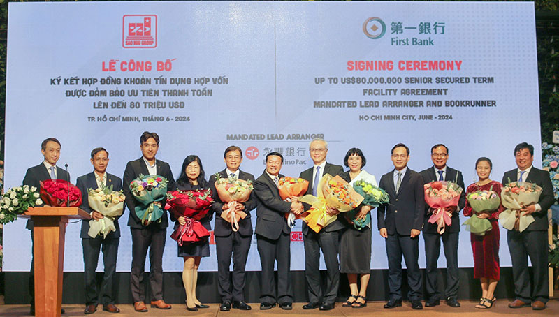 Lễ ký kết hợp đồng tín dụng hợp vốn lên đến 80 triệu USD giữa Sao Mai Group và Ngân hàng First Commercial Bank -0