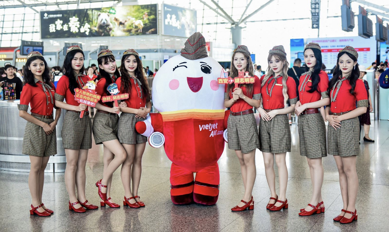 Vietjet khai trương đường bay Tây An (Trung Quốc) - TP. Hồ Chí Minh với siêu khuyến mãi -0