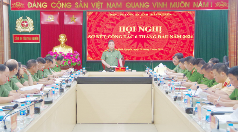 Công an các đơn vị, địa phương tổ chức hội nghị sơ kết công tác 6 tháng đầu năm 2024 -0