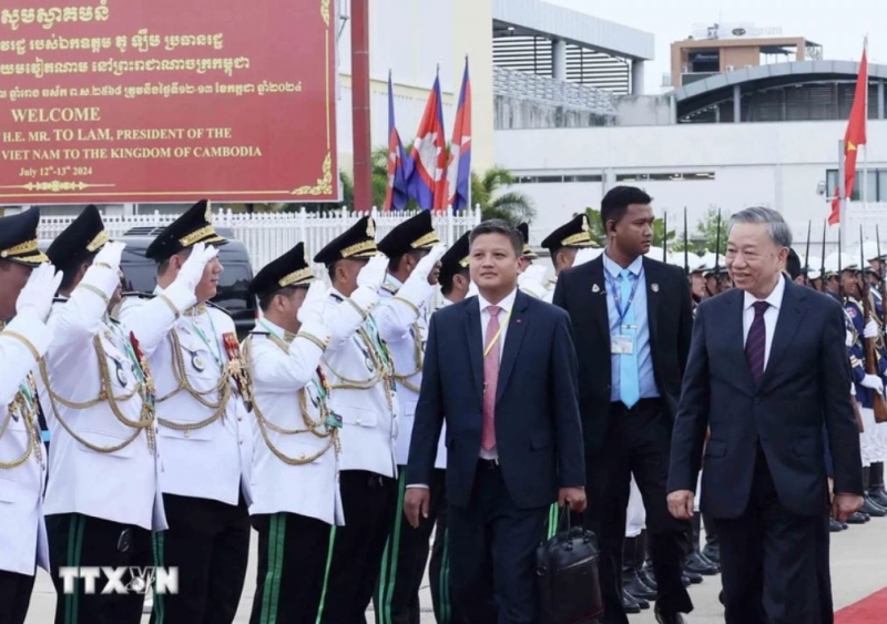 Chủ tịch nước Tô Lâm rời Phnom Penh, kết thúc tốt đẹp chuyến thăm Campuchia -0