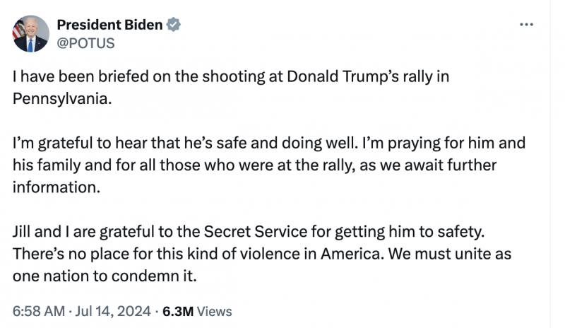 Chính giới Mỹ lên án mạnh mẽ vụ tấn công nhằm vào ông Trump -0