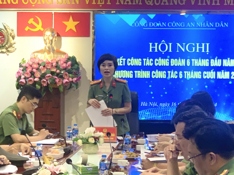 Đẩy mạnh kiện toàn tổ chức theo đề án mới, nâng cao hiệu quả công tác Công đoàn các cấp trong CAND -0