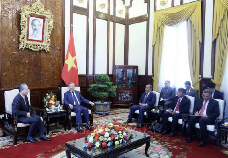 Chủ tịch nước Tô Lâm tiếp Đại sứ Trung Quốc nhân dịp kết thúc nhiệm kỳ công tác -0