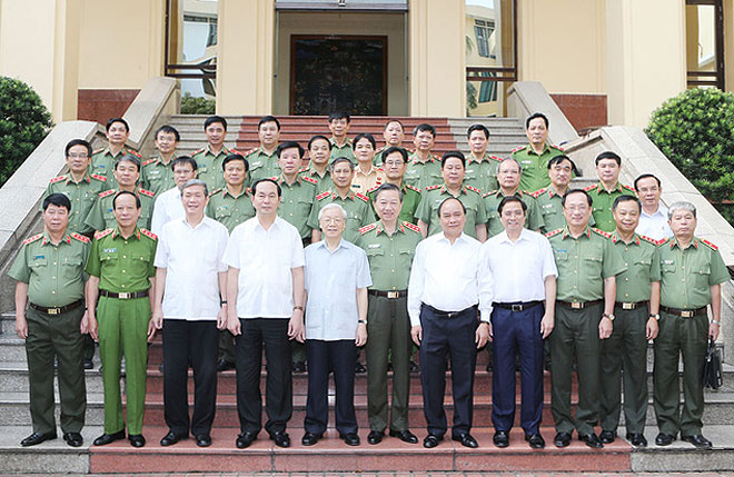 Dấu ấn của Tổng Bí thư Nguyễn Phú Trọng tại các hội nghị Đảng uỷ Công an Trung ương -1