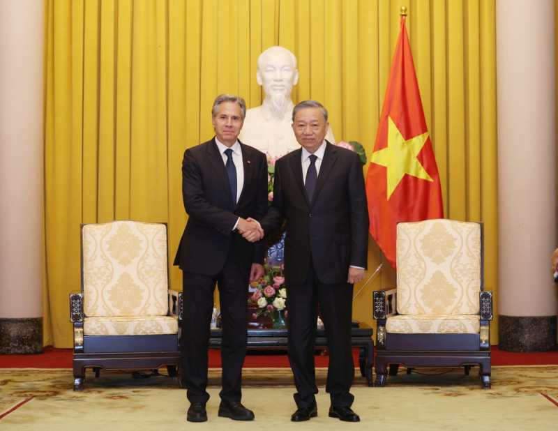 President To Lam welcomes US Secretary of State Antony Blinken -0