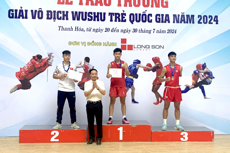 Đoàn thể thao CAND giành giải Ba toàn đoàn Giải vô địch trẻ Wushu toàn quốc năm 2024 -0