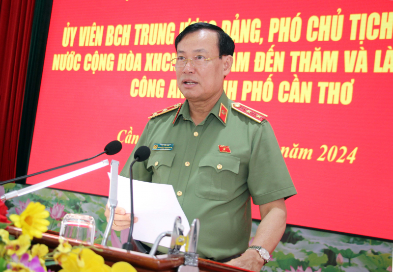 Đoàn công tác Ủy ban Quốc phòng và An ninh của Quốc hội làm việc với Công an TP Cần Thơ -0