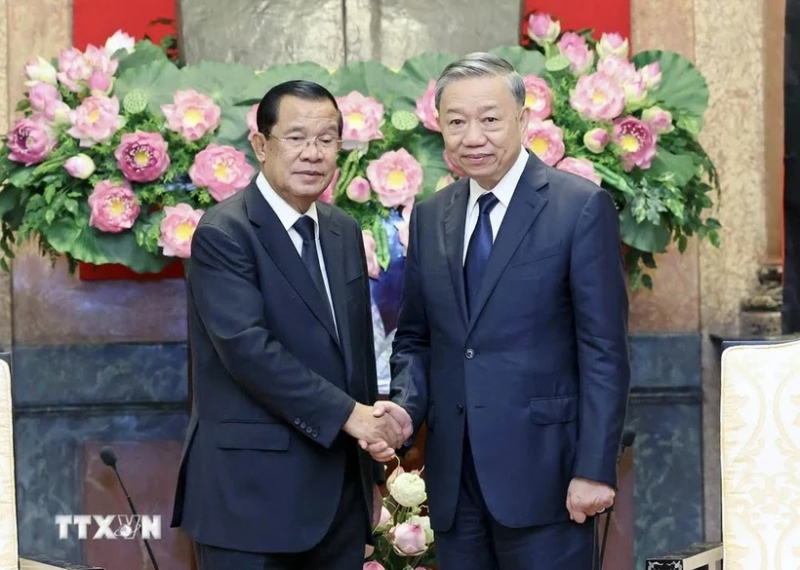 President of Cambodian People’s Party congratulates Party General Secretary, State President To Lam -0