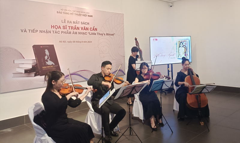 Tiếp nhận bản nhạc về bức tranh “Em Thuý” và ra mắt sách về danh hoạ Trần Văn Cẩn -0