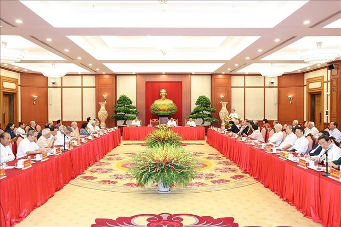 Tổng Bí thư, Chủ tịch nước Tô Lâm chủ trì Hội nghị gặp mặt các đồng chí lãnh đạo, nguyên lãnh đạo Đảng, Nhà nước -0