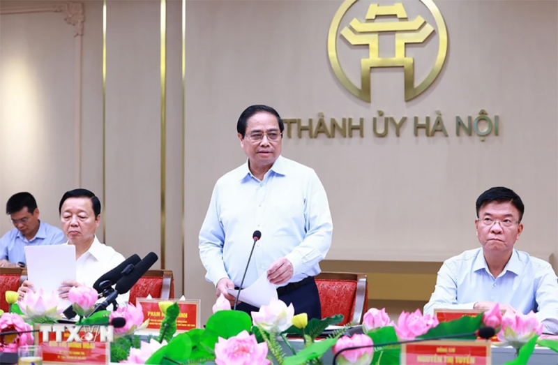 Thủ tướng: Thực hiện 5 trọng tâm, 10 nhiệm vụ phát triển Hà Nội thời gian tới -0