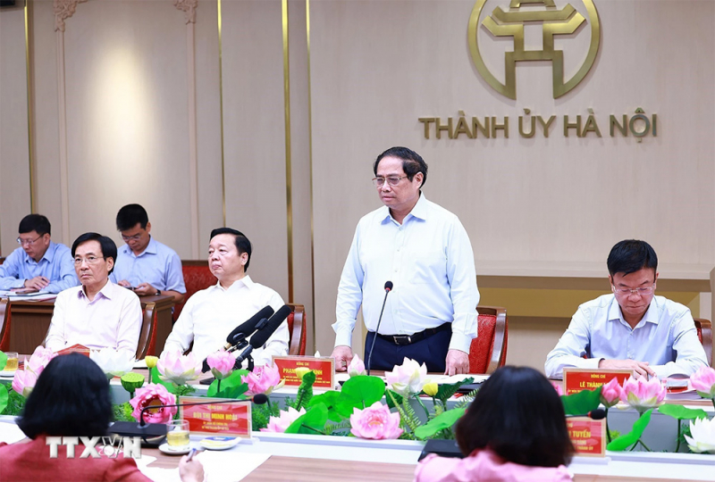 Thủ tướng: Thực hiện 5 trọng tâm, 10 nhiệm vụ phát triển Hà Nội thời gian tới -0