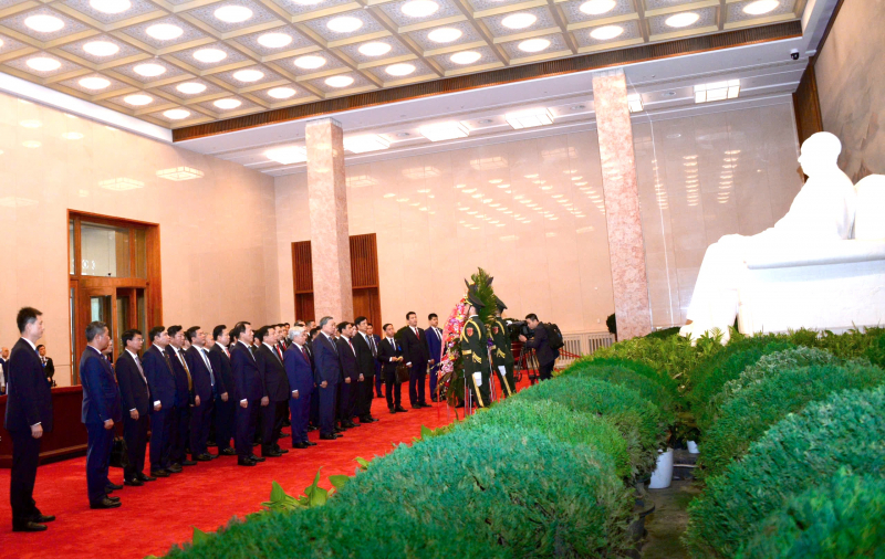 Tổng Bí thư, Chủ tịch nước Tô Lâm hội kiến Uỷ viên trưởng Nhân đại toàn quốc Trung Quốc Triệu Lạc Tế -0