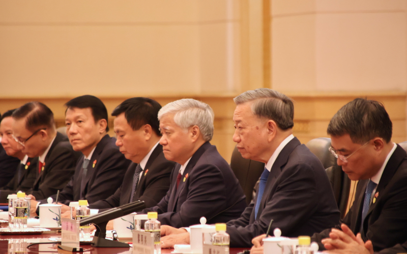 Tổng Bí thư, Chủ tịch nước Tô Lâm hội kiến Chủ tịch Chính hiệp Toàn quốc Trung Quốc Vương Hộ Ninh -0