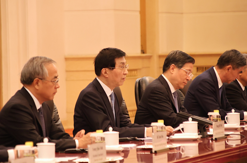 Tổng Bí thư, Chủ tịch nước Tô Lâm hội kiến Chủ tịch Chính hiệp Toàn quốc Trung Quốc Vương Hộ Ninh -0