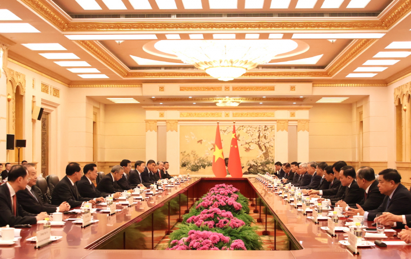 Tổng Bí thư, Chủ tịch nước Tô Lâm hội kiến Chủ tịch Chính hiệp Toàn quốc Trung Quốc Vương Hộ Ninh -0