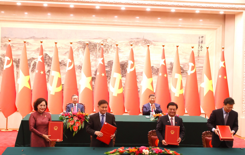 Lễ ký kết các văn kiện hợp tác giữa hai nước Việt Nam - Trung Quốc -0