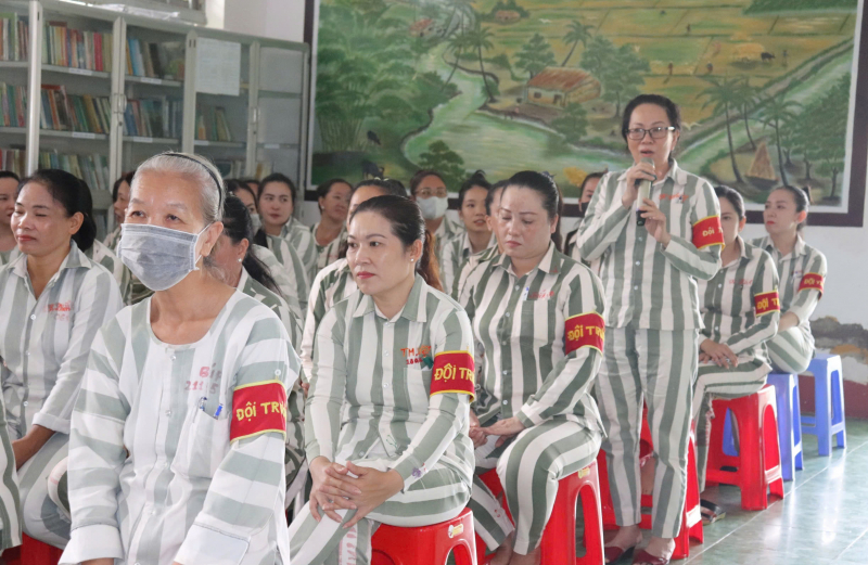 Trại giam Định Thành làm tốt công tác đặc xá năm 2024 -0