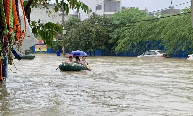 Nguyên nhân Hà Nội, Thái Nguyên mưa 