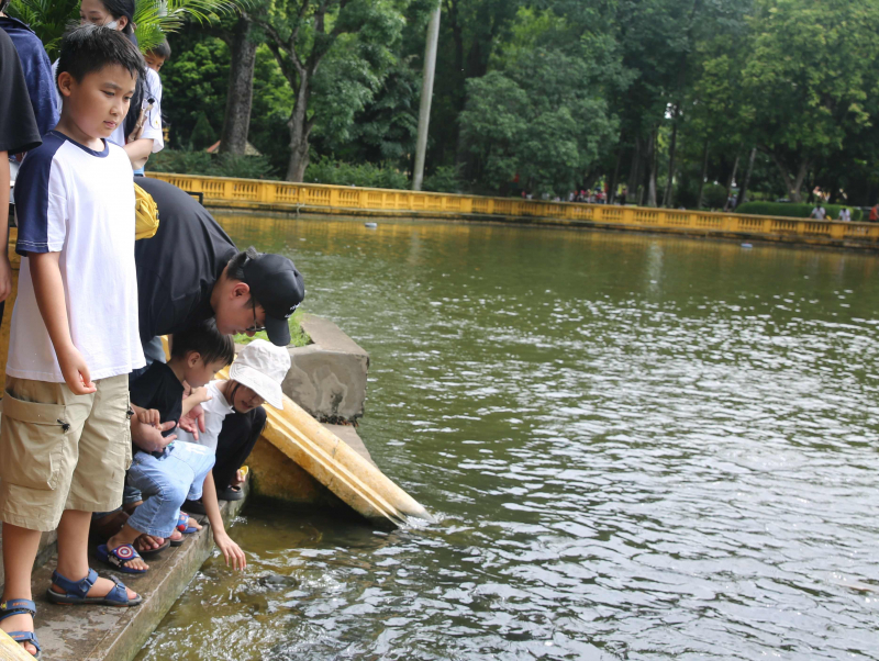 Người dân và du khách tấp nập thăm Khu Di tích Chủ tịch Hồ Chí Minh tại Phủ Chủ tịch -0