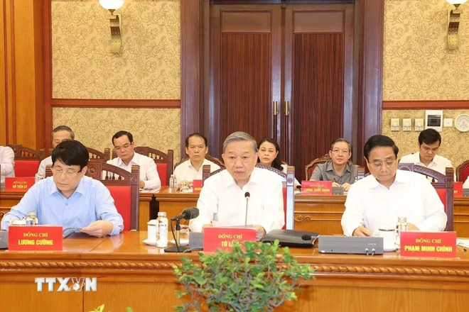 Tổng Bí thư, Chủ tịch nước phát biểu tại cuộc họp Tiểu ban Văn kiện Đại hội XIV -0