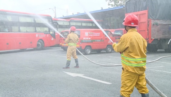 Đảm bảo an toàn PCCC & CNCH tại 2 bến xe trong dịp nghỉ lễ Quốc khánh 2/9 -0