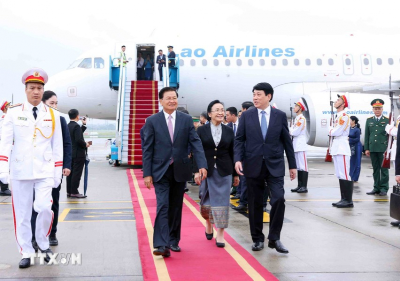 Tổng Bí thư, Chủ tịch nước Lào bắt đầu thăm cấp Nhà nước tới Việt Nam -0