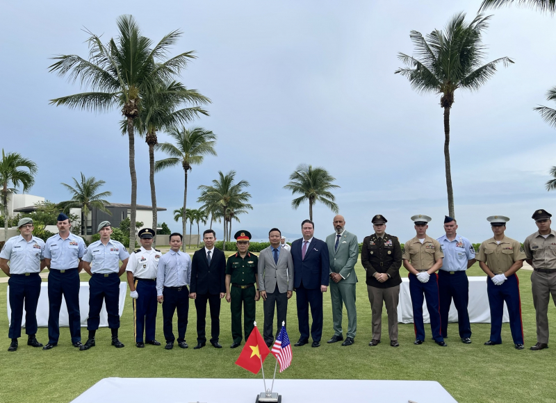 Lễ trao trả hài cốt quân nhân Hoa Kỳ -0