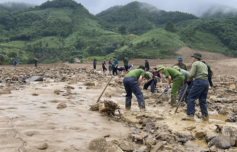 Tiếp tục triển khai công tác cứu nạn tại xã Phúc Khánh, huyện Bảo Yên, Lào Cai -0