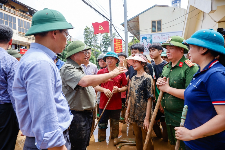 Thủ tướng Phạm Minh Chính tới Yên Bái chỉ đạo ứng phó, khắc phục hậu quả mưa lũ, thiên tai -0