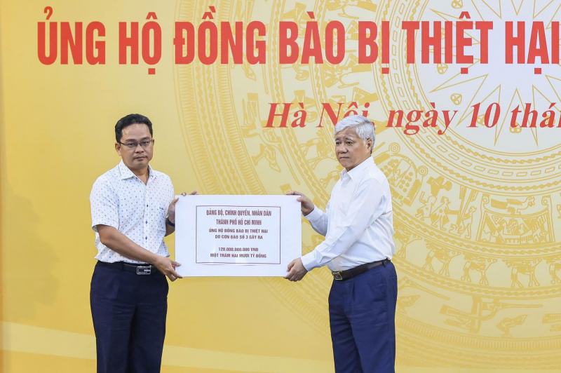 TP Hồ Chí Minh phát động ủng hộ đồng bào miền Bắc bị thiệt hại do bão số 3 -0