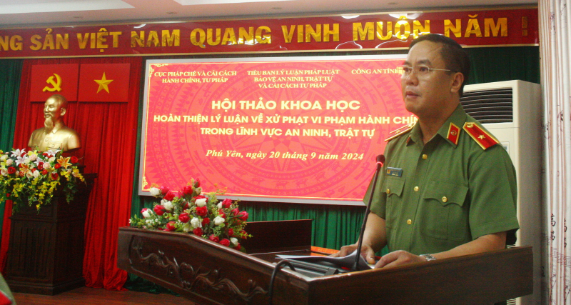 Hội thảo khoa học “Hoàn thiện lý luận về xử phạt vi phạm VPHC trong lĩnh vực ANTT”. -0