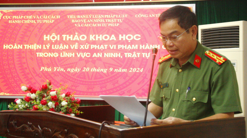 Hội thảo khoa học “Hoàn thiện lý luận về xử phạt vi phạm VPHC trong lĩnh vực ANTT”. -0