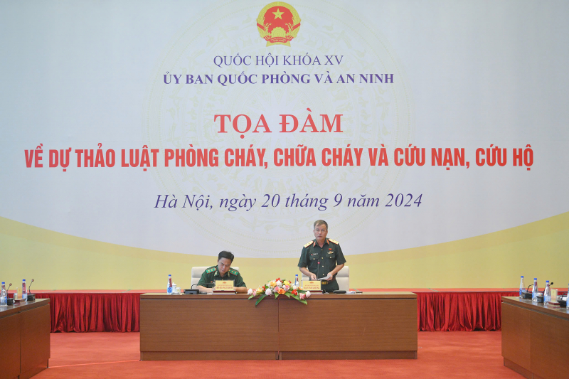 Tọa đàm tiếp thu, chỉnh lý dự thảo Luật Phòng cháy chữa cháy và cứu nạn, cứu hộ -0