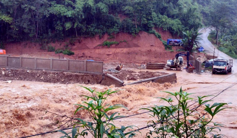 Công an các huyện miền núi tỉnh Thanh Hóa chủ động ứng phó mưa lũ -1