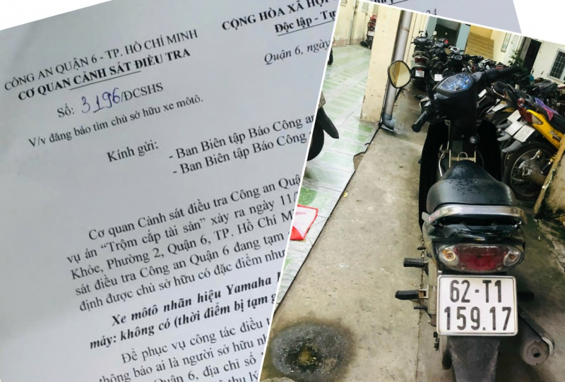 Truy tìm chủ phương tiện liên quan đến vụ trộm cắp tài sản -0