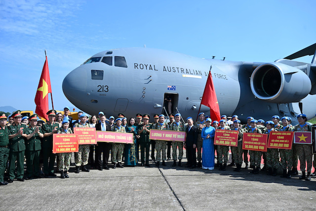 Bệnh viện dã chiến cấp 2 số 6 và Đội Công binh số 3 lên đường gìn giữ hòa bình Liên hợp quốc -1