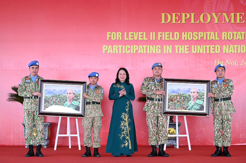 Bệnh viện dã chiến cấp 2 số 6 và Đội Công binh số 3 lên đường gìn giữ hòa bình Liên hợp quốc -0