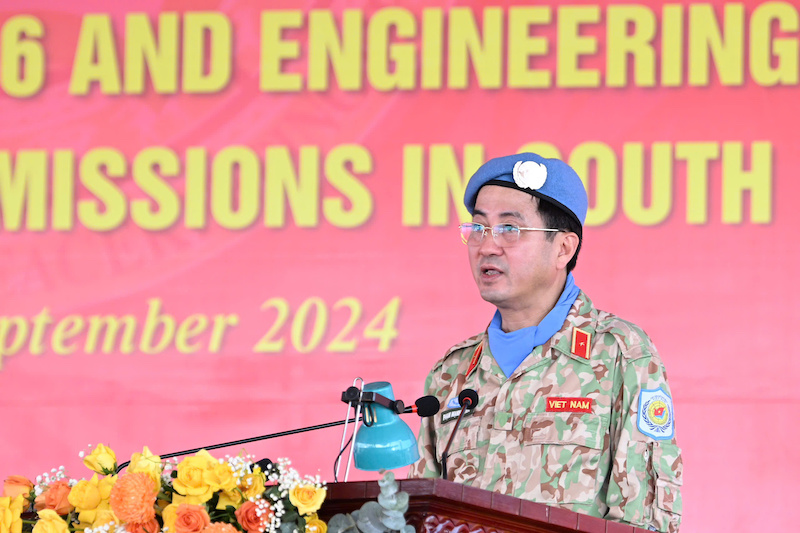 Bệnh viện dã chiến cấp 2 số 6 và Đội Công binh số 3 lên đường gìn giữ hòa bình Liên hợp quốc -0