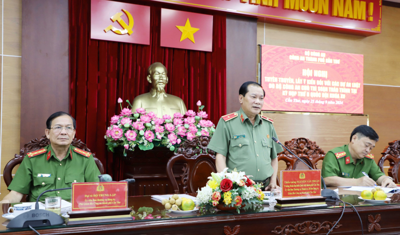 Công an TP Cần Thơ lấy ý kiến đối với 3 dự án Luật do Bộ Công an chủ trì soạn thảo -0