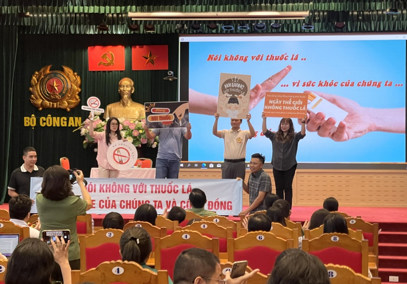 Sôi nổi cuộc thi tìm hiểu, sáng kiến về phòng chống tác hại thuốc lá trong Cục Công nghiệp an ninh -0