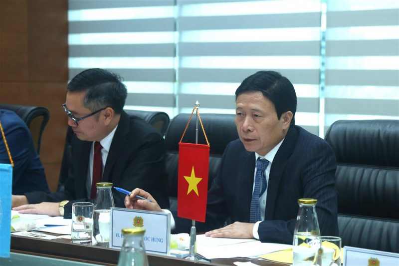 Deputy Minister Le Quoc Hung receives UNODC representative -0